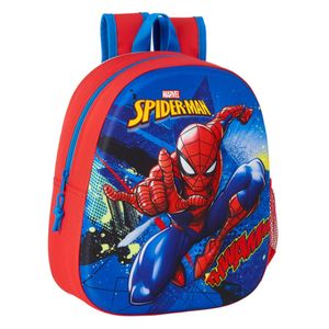 Kinderrucksack 3D Spiderman Blau Rot