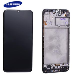 Original Samsung Galaxy M30s SM-M307F GH82-21265A / GH82-21266A LCD Display Bildschirm Touch Screen Digitizer (Service Pack) Schwarz