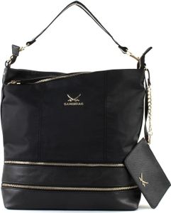 Sansibar Schultertasche Umhängetasche Pouch Black schwarz Sansibar Schultertasche Umhängetasche Pouch Black schwarz