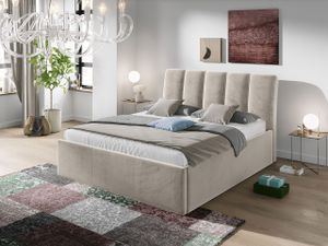Mirjan24 Bett Sensi, Stilvoll Ehebett mit Bettkasten, Schlafzimmer Doppelbett, Polsterbett (Fresh 01, Größe: 180x200 cm)