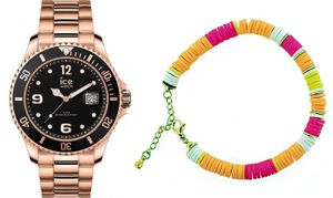 Ice Watch Analog 'Gift Box - Ice Steel - Rose-gold - M - Multicolour Jewel' Herren Uhr (Medium) 020909 Ice Watch Analog 'Gift Box - Ice Steel - Rose-gold - M - Multicolour Jewel' Herren Uhr (Medium) 020909