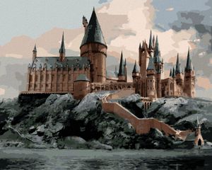 Zuty - Malování podle čísel - POHLED NA BRADAVICE (HARRY POTTER), 40x50 cm, vypnuté plátno na rám