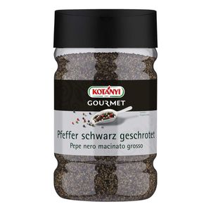 Kotanyi Pfeffer schwarz geschrotet Großverbraucher Gastronomie 630g