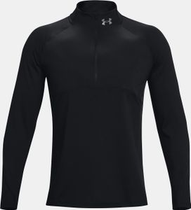 Under Armour UA Qualifier Run 2.0 1/2 Zip Schwarz-Reflex Streifen L Laufsweatshirt