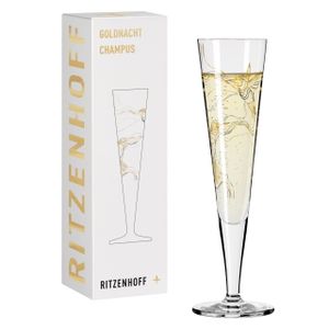 Goldnacht Champagnerglas #8 Von Marvin Benzoni
