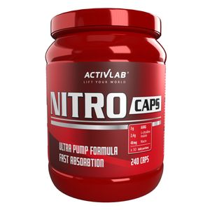 Activlab Nitro Caps 240 Kapseln, Arginin, Citrullinmalat, Citrullin, Niacin, Regeneration
