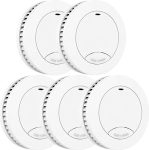 Aroha Safety Pro Mini Rauchmelder - 10 Jahre Batterie - 5 set Aroha Safety Pro Mini Rauchmelder - 10 Jahre Batterie - 5 set