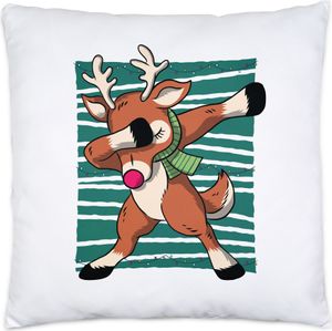 Weihnachtselch Kissen Weihnachtsparty Elch Tanz Merry Christmas Frohes Fest Winter Weihnachten