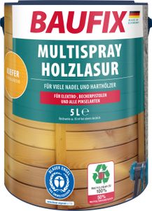 BAUFIX Multispray Holzlasur kiefer seidenglänzend, 5 Liter, Holzlasur BAUFIX Multispray Holzlasur kiefer seidenglänzend, 5 Liter, Holzlasur