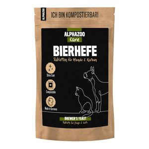 Bierhefe Tabletten für Hunde & Katzen I Glänzendes Fell & vitale Haut: 180g