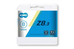 KMC Z8 Silver/Grey Kette 6-/7-/8-fach 114 Glieder  1/2" X 3/32" teil-vernickelt