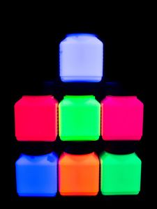 7er-Pack 100ml PSYWORK Schwarzlicht Dispersionsfarben Neon Gemischt