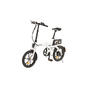 HOME DELUXE - klappbares E-Bike OPTIMUS - Weiß, 102 x 56 x 139 cm - max. 25 km/h, Reichweite 70 - 80 km, inkl. abnehmbare Batterie I Citybike Elektrofahrrad Klapprad Faltrad