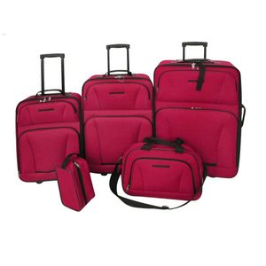 vidaXL Cestovní sada kufrů 5 kusů Červená