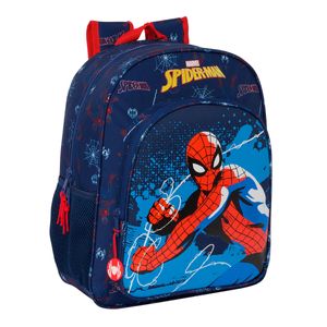 Schulrucksack Spider-Man Neon Marineblau 32 X 38 X 12 cm