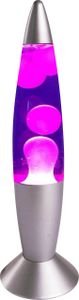Lava Lampe Rakete 35cm lila