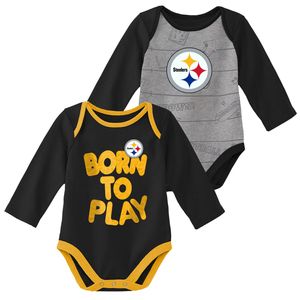 Outerstuff NFL Baby 2er Body-Set Pittsburgh Steelers - 3-6M