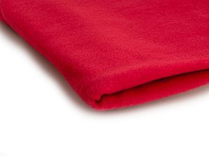 Polar Fleece tkaniny 200 g/m2 červená 50 x 155 cm