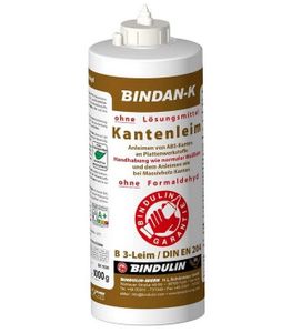 BiNDAN-K Kantenleim Holzleim Kunstharzleim (1-Komponenten-B3-Leim) inkl. 1 Pinsel von E-Com24 (Kantenleim 1000 gr.)