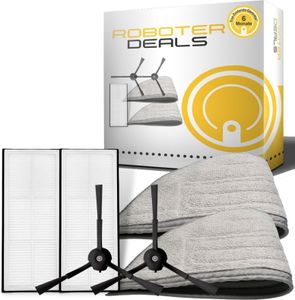 Zubehör Set, Ersatzteile Kit für Roborock S8, S8 Plus, S8 Pro Ultra (2x Seitenbürste, 2x Pad grau, 2x Filter)