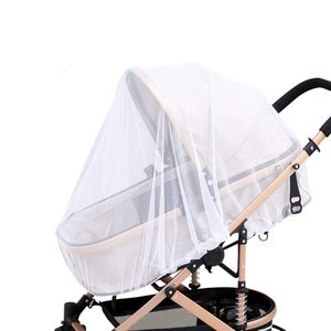 Weiß Universal Insektenschutz Mückennetz Moskitonetz Fliegennetz mit Gummizug für Kinderwagen Buggy Baby Bett Reisebett 