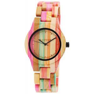 Raptor Damen Holz Uhr Bambus Armbanduhr RA10188-003