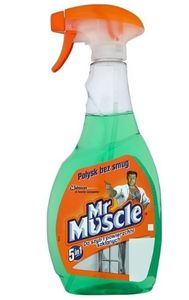 Univerzálny čistič sklíčidiel a povrchov, 500 ml. Profesionálny prostriedok na čistenie od značky Mr Muscle v zelenej farbe. Ideálny na rôzne povrchy.