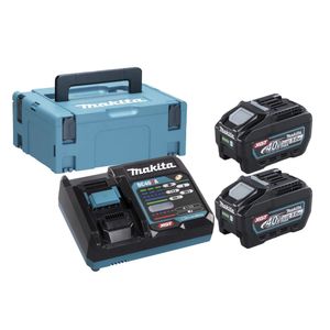 Makita Akku-Set: 2x BL4050F + DC40RA (1911V6-0)