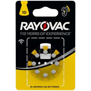 RAYOVAC - 8 HOORAPPARAATBATTERIJEN PR70 10 Zink-Luft-1 .45v - 4610745418