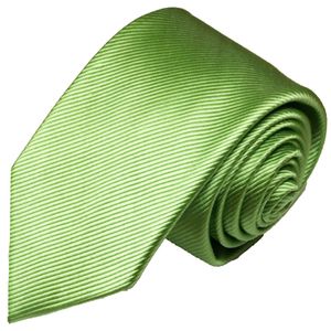 Paul Malone Herren Krawatte Schlips modern uni grün 504, Schmal 6cm