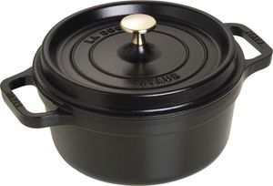 STAUB Runde Cocotte aus Gusseisen 22 cm Schwarz