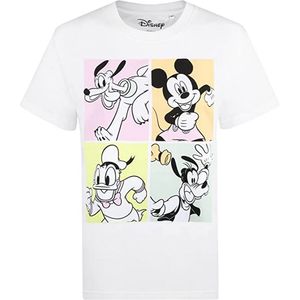 Mickey Mouse & Friends - T-Shirt für Damen TV597 (S) (Weiß)
