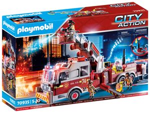 PLAYMOBIL City Action 70935 Feuerwehr-Fahrzeug: US Tower Ladder