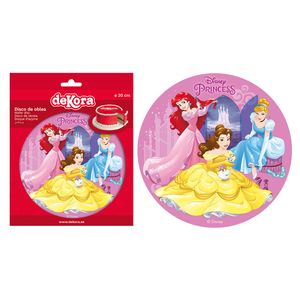 Disney Princess princess cake topper 20cm Ø papier waflowy urodziny