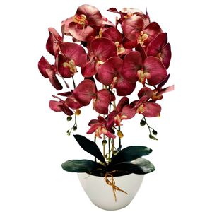 Damich umelá orchidea, fialová, z gumy, 3ks