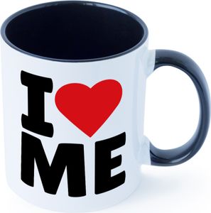 I love me Tasse Weiß Schwarz
