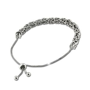SilberDream Armband Damen Königskette 925er Silber bis 24cm Schmuck hochwertiger Marken-Schmuck ideal als Geschenkidee für Geburtstag Hochzeit D2SDA6002J