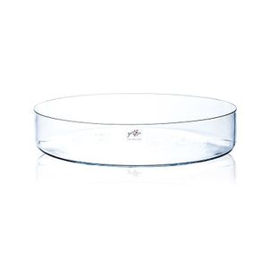 Glasschale, Dekoschale CORA rund H. 8cm D. 39cm transparent Sandra Rich