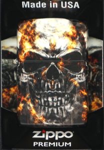 Zippo zapalovač 60006136 Smokey Skulls | bouřkový zapalovač | motiv lebky