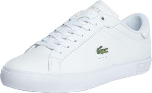 Lacoste Powercourt 125 2 SMA Leder-Sneaker, Weiß 40.5 EU