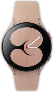 Samsung Galaxy Watch4 BT, Runde Bluetooth Smartwatch, Wear OS, dreh-Bare Lünette, Fit-nessuhr, Fitness-Tracker, 40 mm, Pink Gold (Deutche Version)