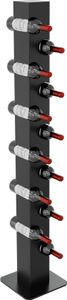 MetaloPro Weinregal Barolo – Schwarzes Metall-Flaschenregal Für 12 Weinflaschen, Ideal Für Küche, Keller Oder Bar – 140x26x26cm