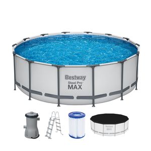 Bestway Steel Pro Max™ Frame Pool Komplett-Set, rund, 427x122cm, 5612X