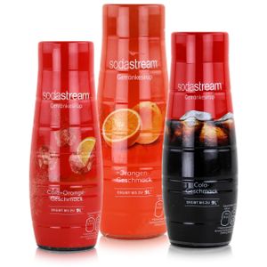 SodaStream Sirup-Bundle Cola, Orange, Cola+Orange je 440ml Getränkesirup