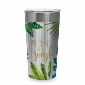 PPD Jungle Steel Travel Mug, Thermobecher, Coffee To Go, Thermo Becher, Isobecher, 430 ml, 604386