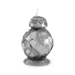 Metal Earth star Wars Bausatz BB8 4,7 cm, Farbe:silber