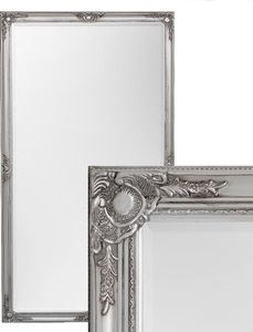 Spiegel LEANDOS Barock Antik-Silber 180x100cm