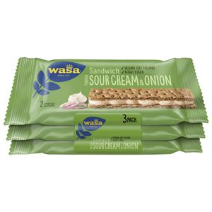 Wasa Sandwich Knäcke Sour Cream und Onion Sauerrahm und Zwiebeln 90g