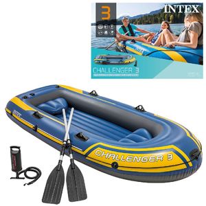 INTEX - Pontony challenger 3 pumpa Intex 68370 + 2 vesla