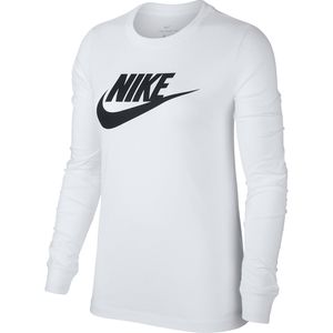 Nike W Nsw Tee Essntl Ls Icon Ftr White/Black M